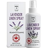 Lavender Linen & Room Spray 8 fl oz (MADE IN CANADA) – Refreshing, Natural Fabric and Room Mist for Bedding, Upholstery, and