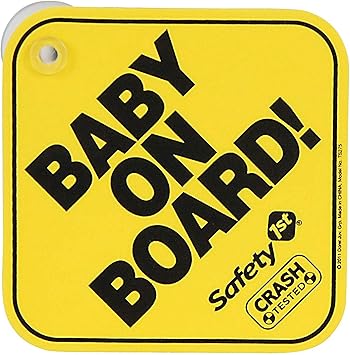 safety 1st baby on board sign