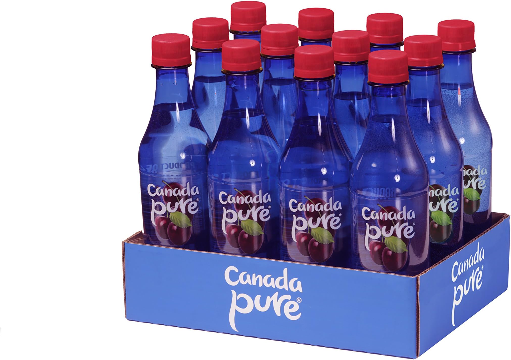 Canada Pure - Sparkling Black Cherry Water Beverage 12 x 445ml Case
