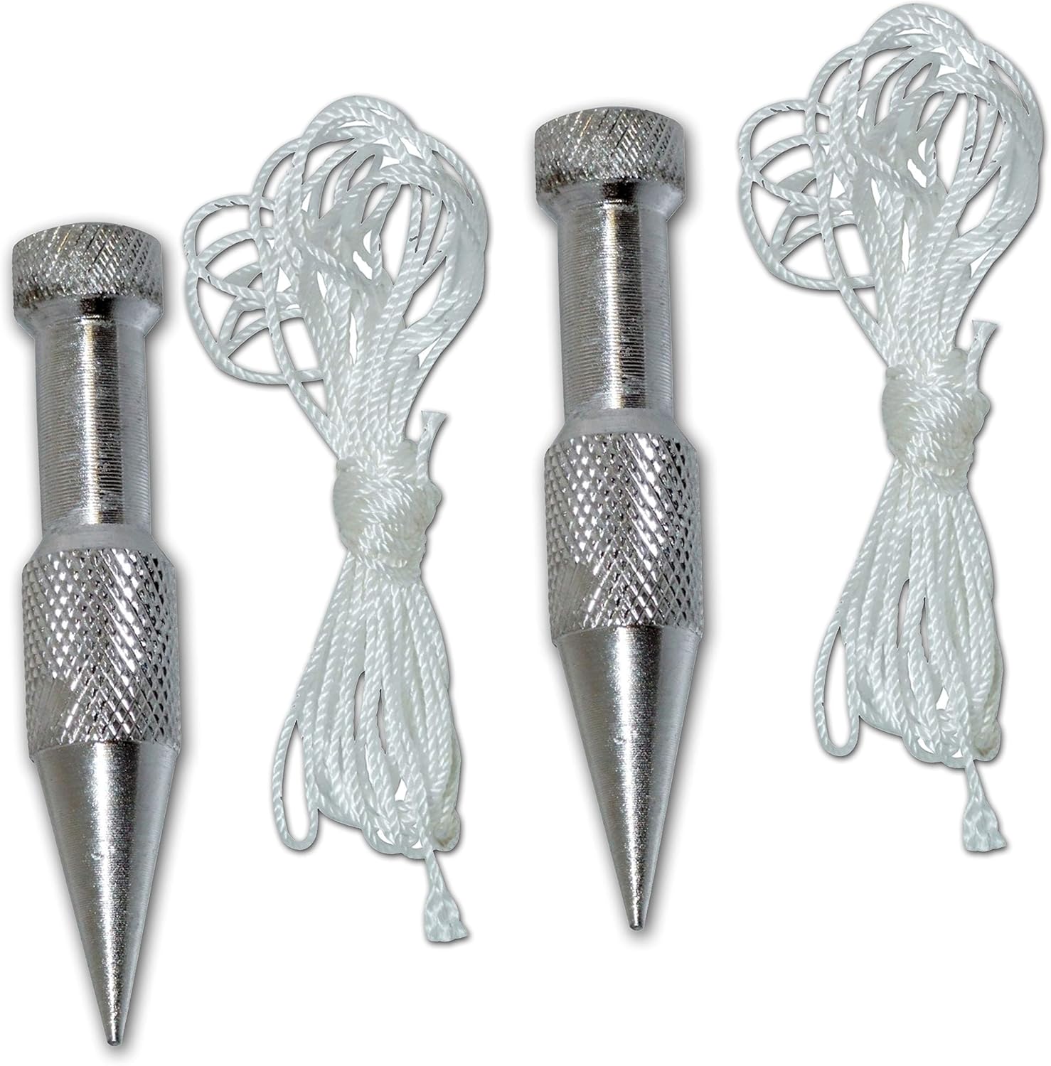 2 Sets of 5oz Plumb Bobs and Lines Ideal for Checking Vertical