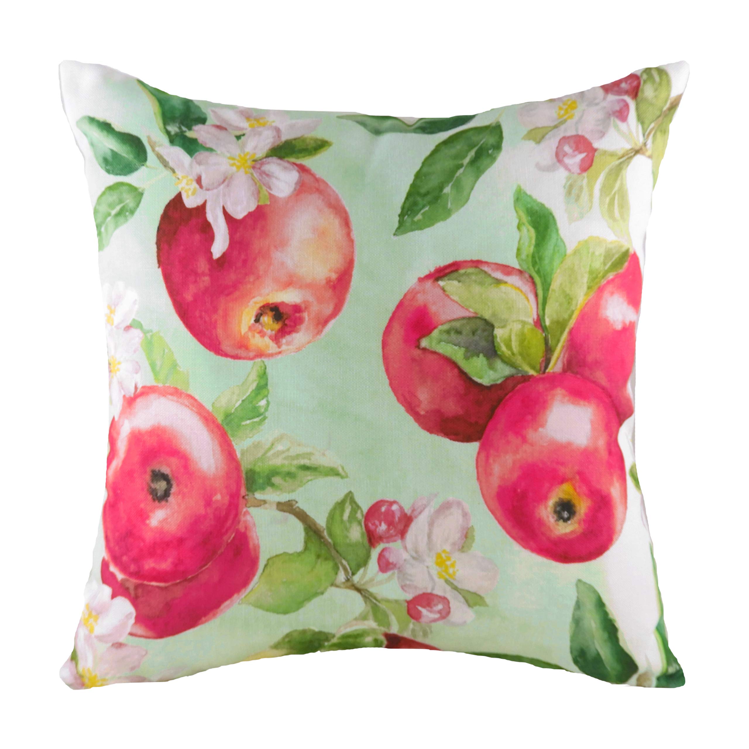 Evans Lichfield Fruit Apples Feather Filled Cushion, Multi, 43 x 43cm