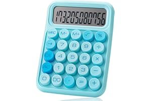 Mr. Pen Mechanical Switch Calculator - 12 Digits, Large LCD Display, Blue with Big Buttons