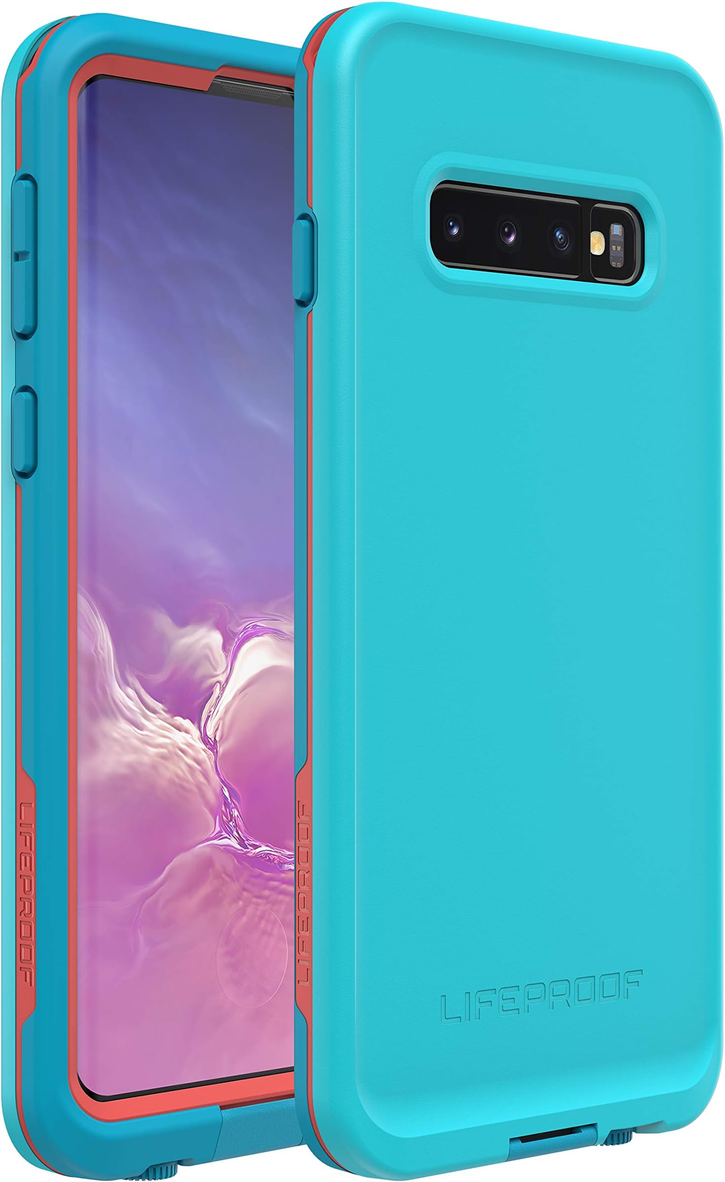 Galaxy S10, LifeProof Fre, LIVE 360°. Fully-enclosed, 4-Proof case for Samsung Galaxy S10 (77-61398) - Boosted (Blue)