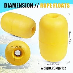SILANON Rope Floats Marine Buoy Floats,4/6pcs Crab