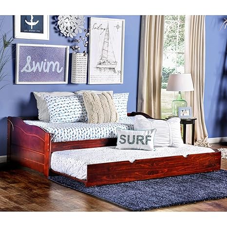 Amazon Com Sturdy Platform Style Bed Daybed With Trundle