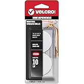 VELCRO Brand 90363 Industrial Fasteners Stick-On Adhesive | Professional Grade Heavy Duty Strength | Indoor Outdoor Use, 1 7/8in, Circles 4 Sets