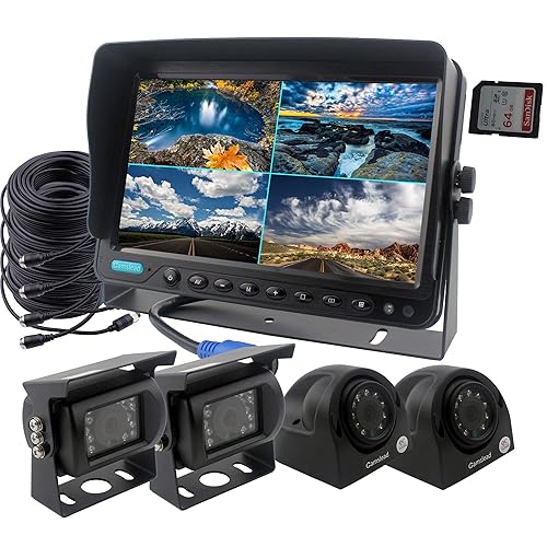 CAMSLEAD Car Backup Camera System inch Monitor Built-in DVR