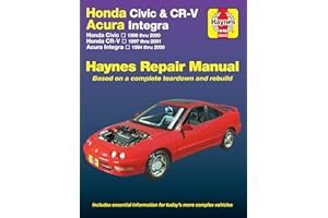 Honda Civic, CR-V & Acura Integra 1994 thru 2001 Haynes Repair Manual: Honda Civic - 1996 thru 2000 - Honda CR-V - 1997-2001 - Acura Integra 1994 thru 2000