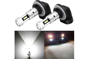 PHINLION 881 LED Fog Light Bulbs, 3800 Lumens Super Bright 886 889 894 896 898 LED Fog Lights Replacement for Cars, Non-polarity, 6000K Xenon White, Pack of 2