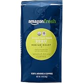 Amazon Fresh, Organic Fair Trade Peru Whole Bean Coffee, Medium Roast, 12 Oz