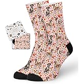 Yogusut Dogs Socks for Women, Dog Lover Gifts for Women, Funny Novelty Soft Comfort Socks, Gift for Dog Mom