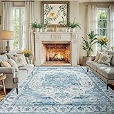 YOFOLY Washable 8x10 Area Rug - Living Room Large Rug Stain Resistant Carpet Vintage Carpet Bedroom Non-Slip Backing Home Dec