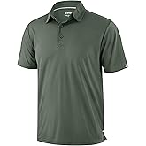 Mens Golf Shirt Jacquard Short Sleeve Dry Fit Moisture Wicking Performance Athletic Summer Collared Polo Shirts for Men
