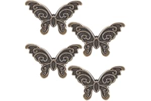 SHINEOFI Vintage Butterfly Metal Book Clip 4pcs Butterfly Clips Decorative Metal Binder Clips Paper Binder Clip Paper Metal Journal Clip Notebook Accessories