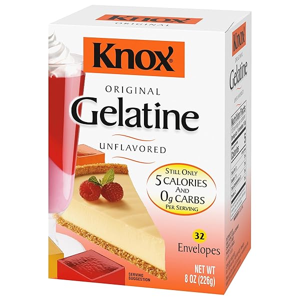 KNOX ORIGINAL UNFLAVORED GELATIN, 32 CT PACKETS