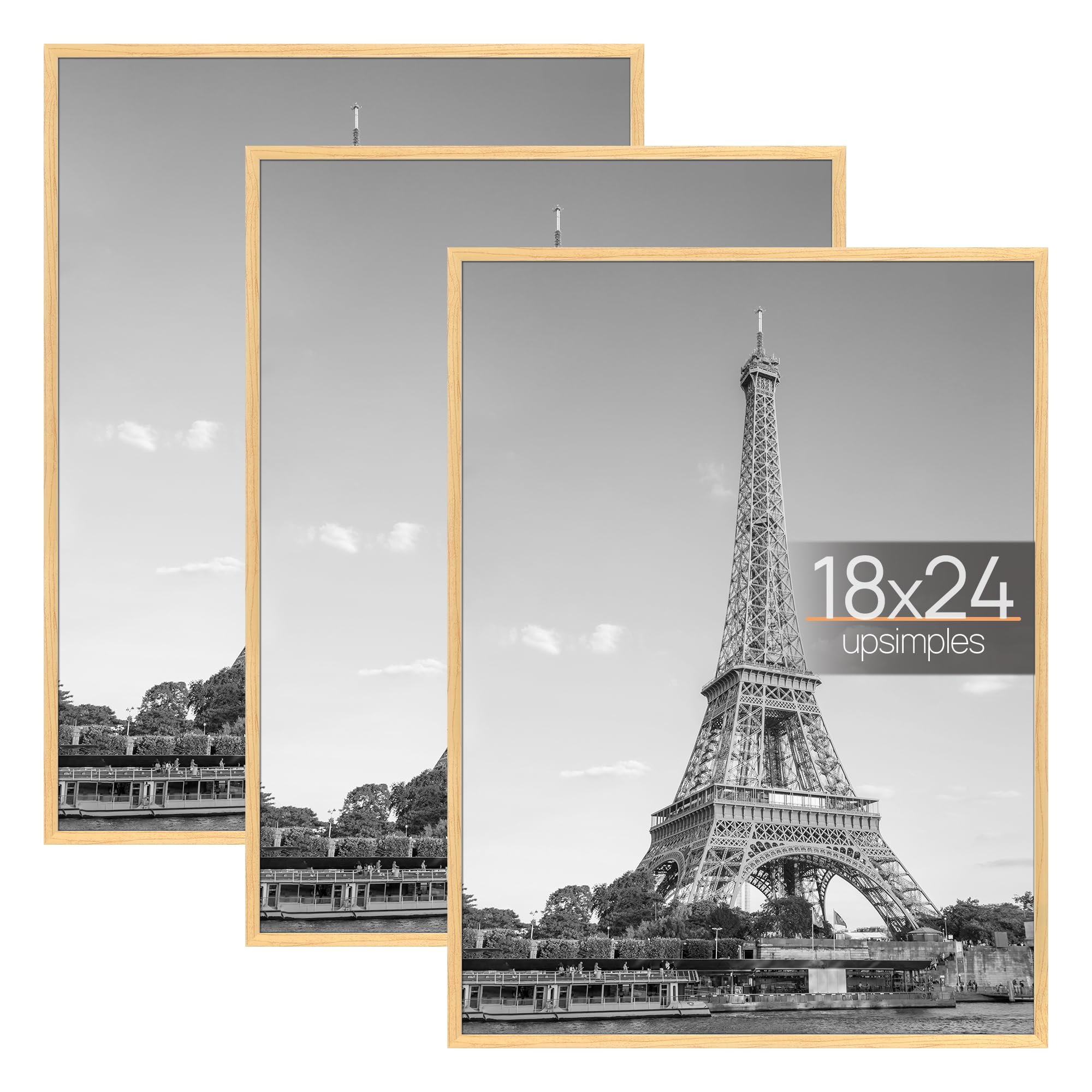 upsimples 18x24 Picture Frame Natural 3