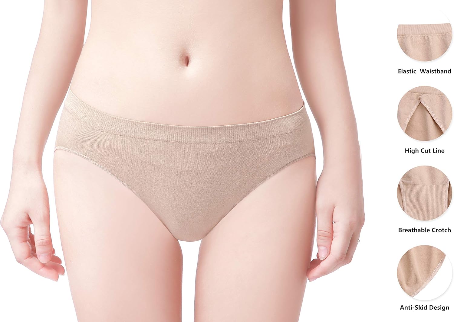 Dancing Kitty Dance Ballet Briefs for Women and Girls Seamless Gymnastics Underpants Dancer Beige Bottoms Ballerina Underwear at  Women’s Clothing store