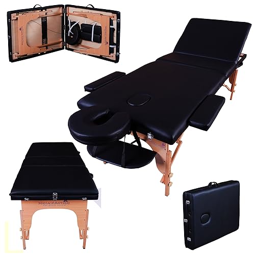 Luxus Portable Oval Massage Table, 3 sections, Reiki Beauty Couch