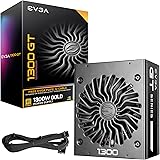 EVGA SuperNOVA 1300 GT + Free PerFE 12 Cable, 80 Plus Gold 1300W, Fully Modular, Eco Mode with FDB Fan, 10 Year Warranty, Inc