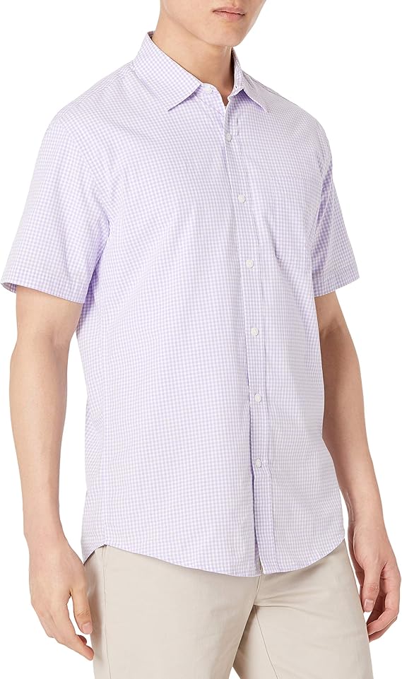Amazon Essentials Men's RegularFit ShortSleeve Plaid Shirt Amazon.ca
