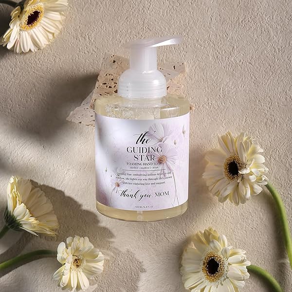 ROMIIE ZOI FOAMING HAND SOAP FOR MOTHER’S DAY GIFT BASKET – THE GUIDING STAR – INFUSED WITH HONEY ALMOND AROMA – 500 ML / 16.8 FL OZ