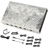 Klowra Vires Dual-Isolated Guitar Pedal Power Supply | True isolated 6 outputs, ultra-low noise, 24V DC expansion port, 100&ndash;240V auto-switching for professional pedalboards