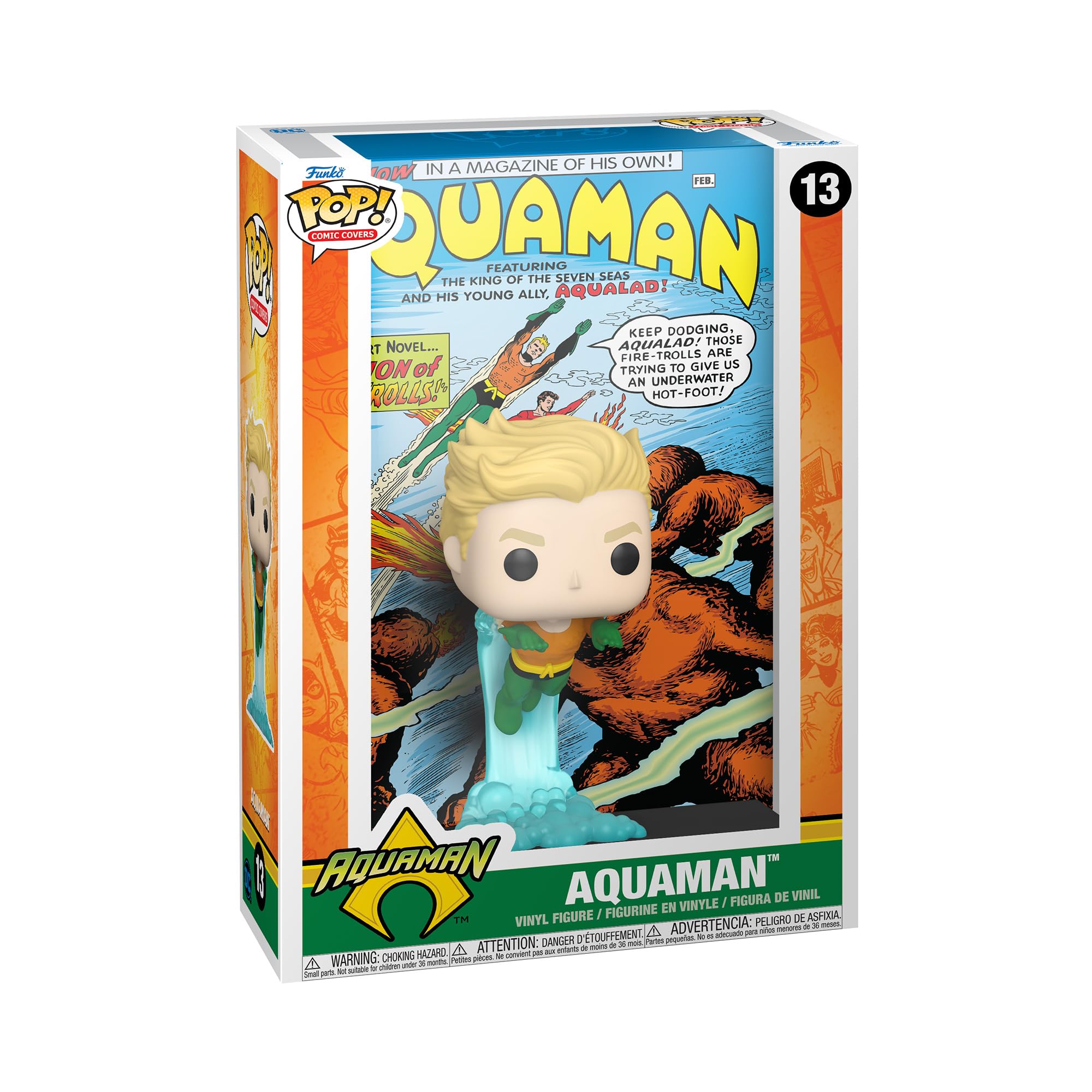 Funko Pop! Comic Cover: DC - Aquaman - DC Comics - Collectable Vinyl Figure - Gift Idea - Official Merchandise - Toys for Kids & Adults - Comic Books Fans - Model Figure for Collectors and Display