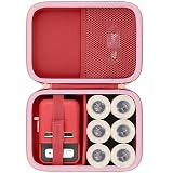 Baval Label Printer Case Compatible with NIIMBOT B21/B21 Pro/B1 Label Maker Thermal Label Printer and 2 inch Label Paper(Red Case)