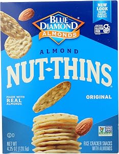 Blue Diamond Almond Nut-Thins, Nut And Rice Cracker -- 4.25