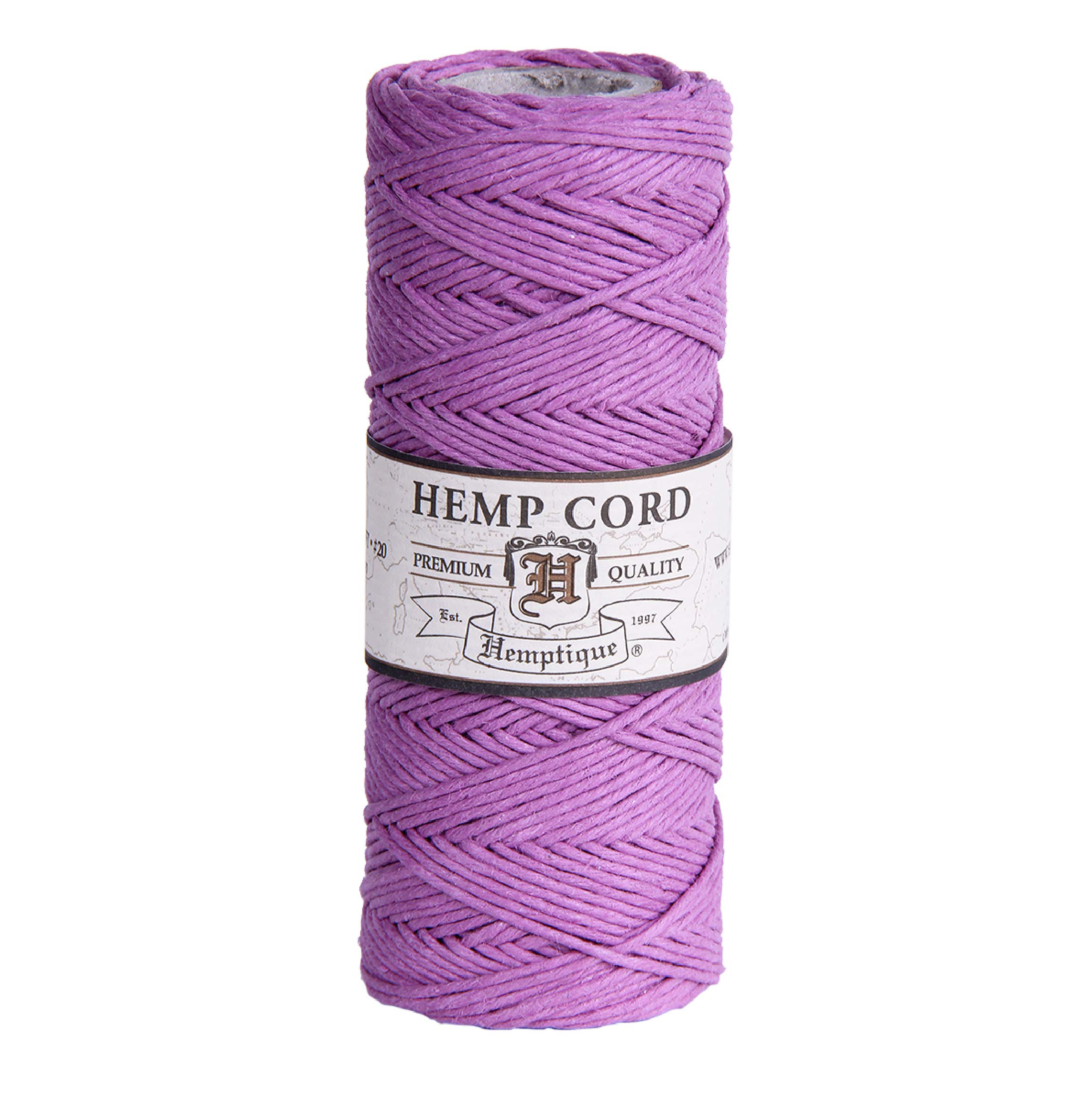 Hemptique Hemp Cord Spool 20lb 205'-Light Pink, Other, Multicoloured, 6.06 x 6.06 x 11.9 cm