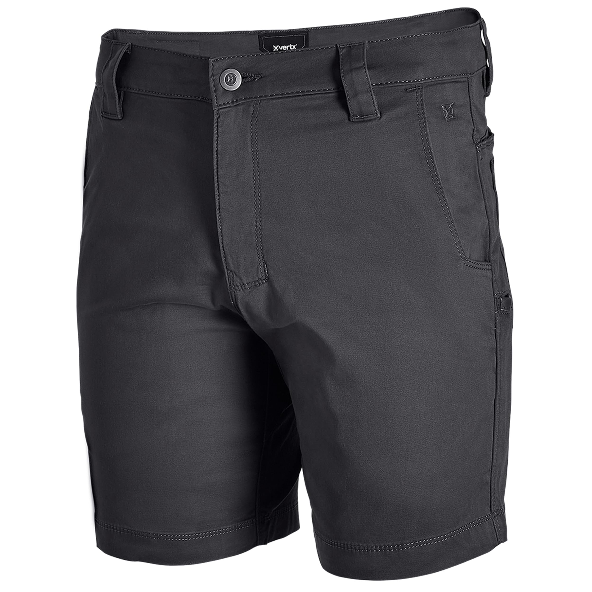 Photo 1 of Vertx Men's Delta LT 8 Inch Shorts with Pockets, Lightweight Stretch Cotton Casual Workwear, Athletic-Fit, Exhaust - 31