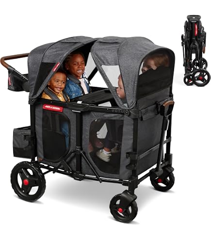 Amazon.com: Radio Flyer Voya Quad Stroller Wagon Mosquito Net with