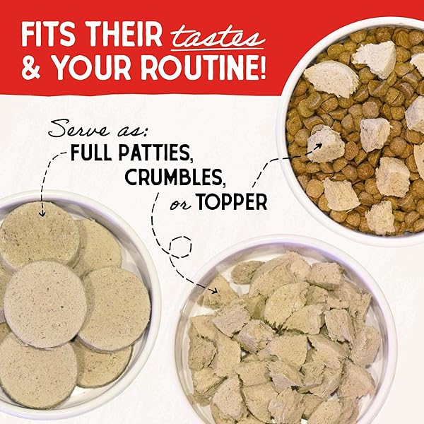STELLA & CHEWY’S FREEZE DRIED RAW DINNER PATTIES – GRAIN FREE DOG FOOD, PROTEIN RICH STELLA’S SUPER BEEF RECIPE – 5.5 OZ BAG
