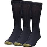 GOLDTOE mens Uptown Crew Socks, 3-pairs
