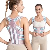 NLNYCT Posture Corrector for Women – 2-in-1 Back Brace with Shoulder Support, Adjustable Full Back Straightener for Upper & Lower Back Pain Relief, Hunchback, Scoliosis & Spine Alignment (M/L)