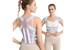 NLNYCT Posture Corrector for Women – 2-in-1 Back Brace with Shoulder Support, Adjustable Full Back Straightener for Upper & Lower Back Pain Relief, Hunchback, Scoliosis & Spine Alignment (M)