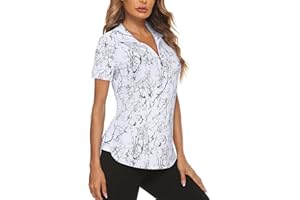 Koscacy Women's Long Sleeve Golf Tennis Polo Shirts UPF50+ Half Zip Dry Fit Workout Tops Athletic Shirt