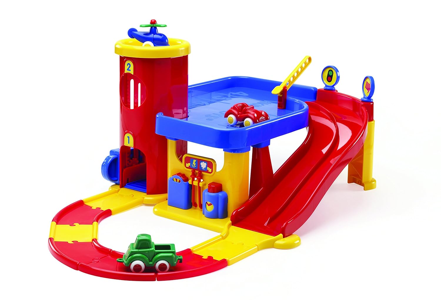 Viking Toys 1382 Garage and Road Set with Helipad () Viking City Small