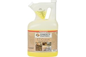 CC Concrete Coatings EZ-Clean - Concrete Acid Stain Neutralizer, Degreaser, Light Cleaner | Easy to Use Concentrated Formula | 1 Gallon Container | Makes up to 32 Gallons