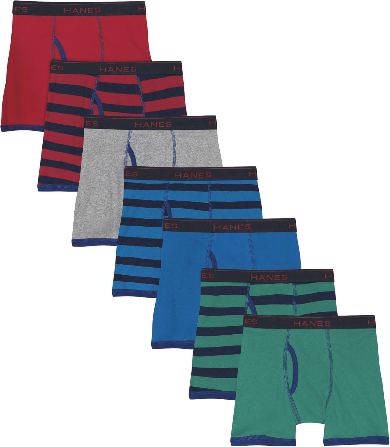 Hanes Boys' Comfort Flex Fit Sport Ringer Boxer Briefs: Clothing