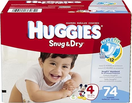 huggies snug & dry size 4