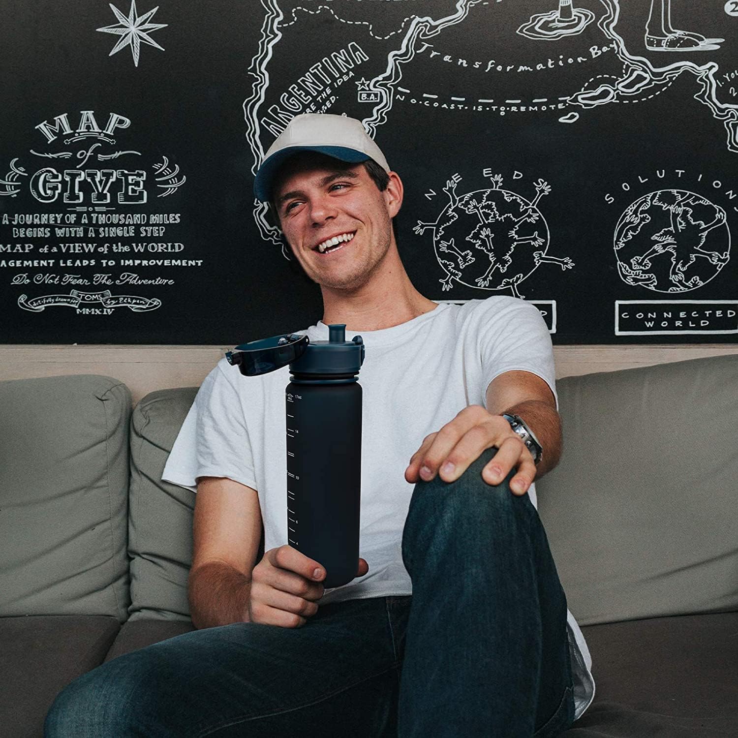 Super Sparrow Trinkflasche - Tritan Wasserflasche - 750ml - BPA-frei - Ideale Sportflasche - Sport, Wasser, Fahrrad, Fitness, Uni, Outdoor - Leicht, Nachhaltig 7