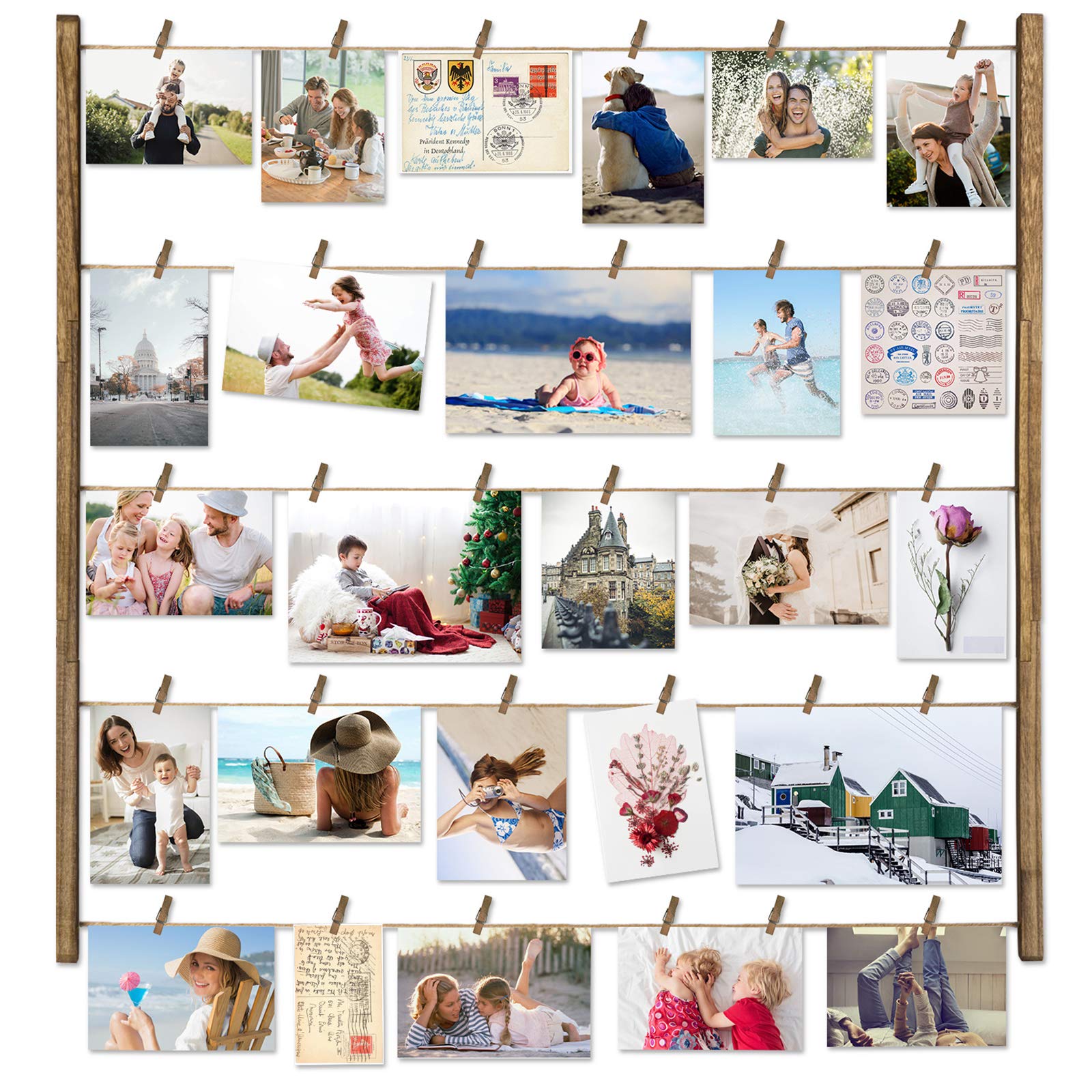 LoveKANKEI Wood Picture Photo Frame for Wall Decor 26×29 inch with 30