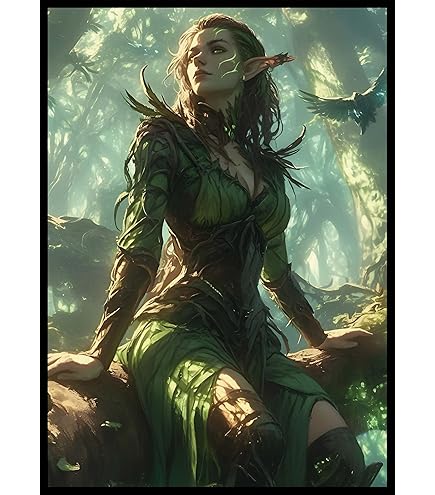 NEO SLEEVES　ELF ARCHER　エルフアーチャー　スリーブ Amazon.com: Fantasy North - Aelwyn Alorr - Wood Elf Ranger - 100