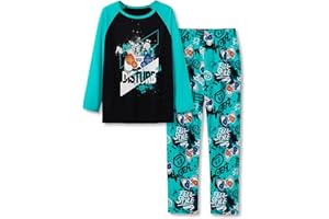 Topgal Boys Girls Pajamas Long Sleeve Sleepwear Trendy Navy Face Tie Dye Checkered 2-Piece PJs Set Comfy Big Kid Size 6-18