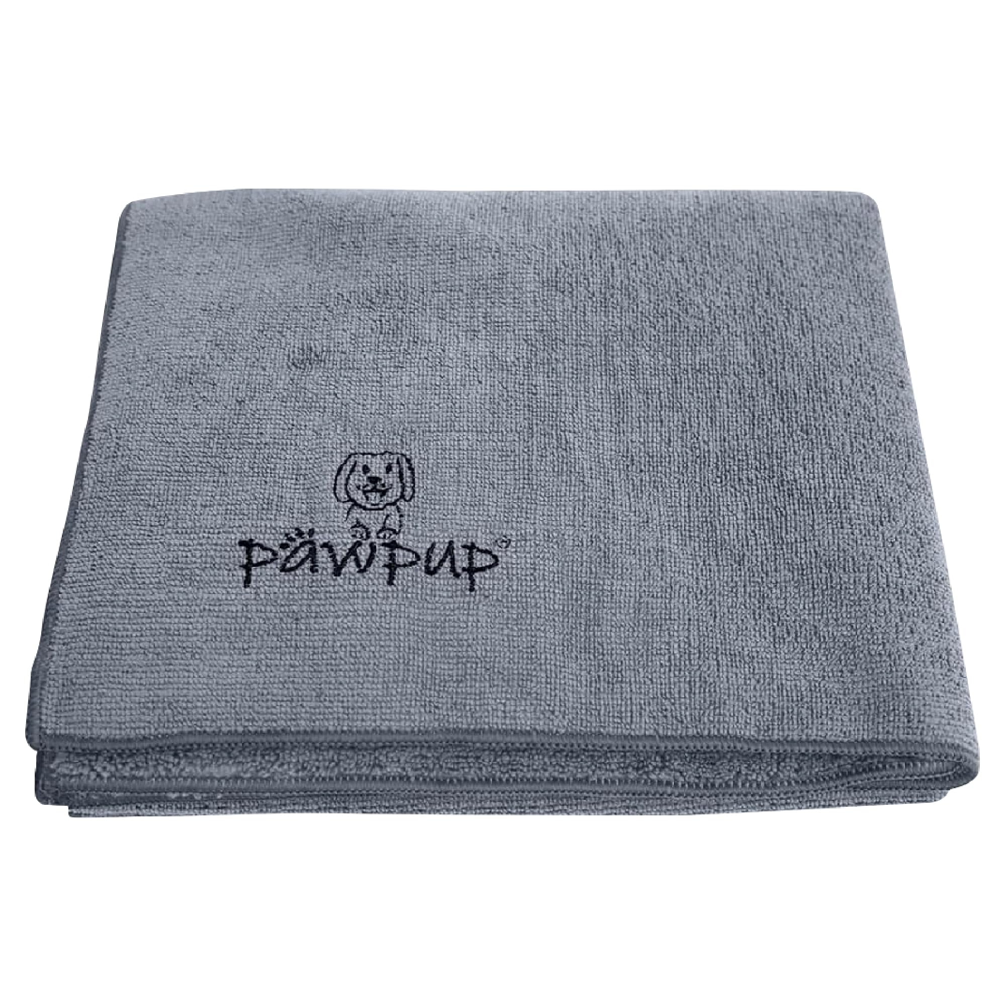 PAWPUP Dog Towel Super Absorbent 140x70cm Microfibre Pet Towel for Dogs Cats and other Pets (Grey) — image 1