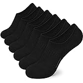 Airacker No Show Socks Womens Athletic Cushioned Low Cut Sports Running Ankle Socks for Women 6 Pairs