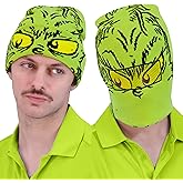 Dr. Seuss The Grinch Beanie Hat, Adult Winter Knit Cap, One Size