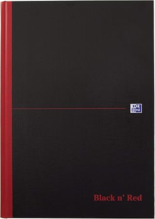 Amazon Com Oxford Black N Red Book Casebound 90gsm Plain 192 Pages Ref H Pack Of 5 Office Products