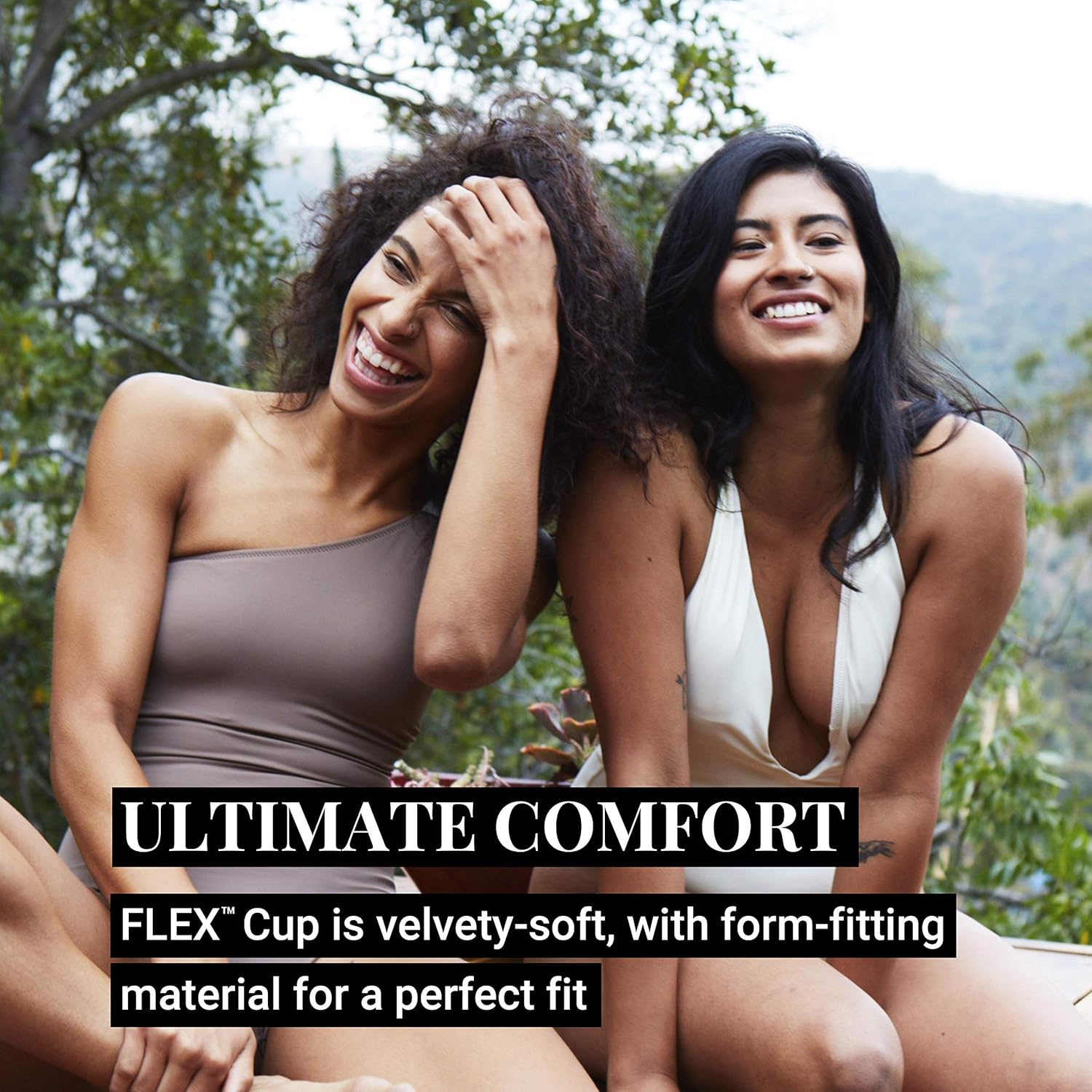 FLEX Menstrual Cup - Reusable Period Cup - Easy Removal Ring - Small - Black: Health & Personal Care